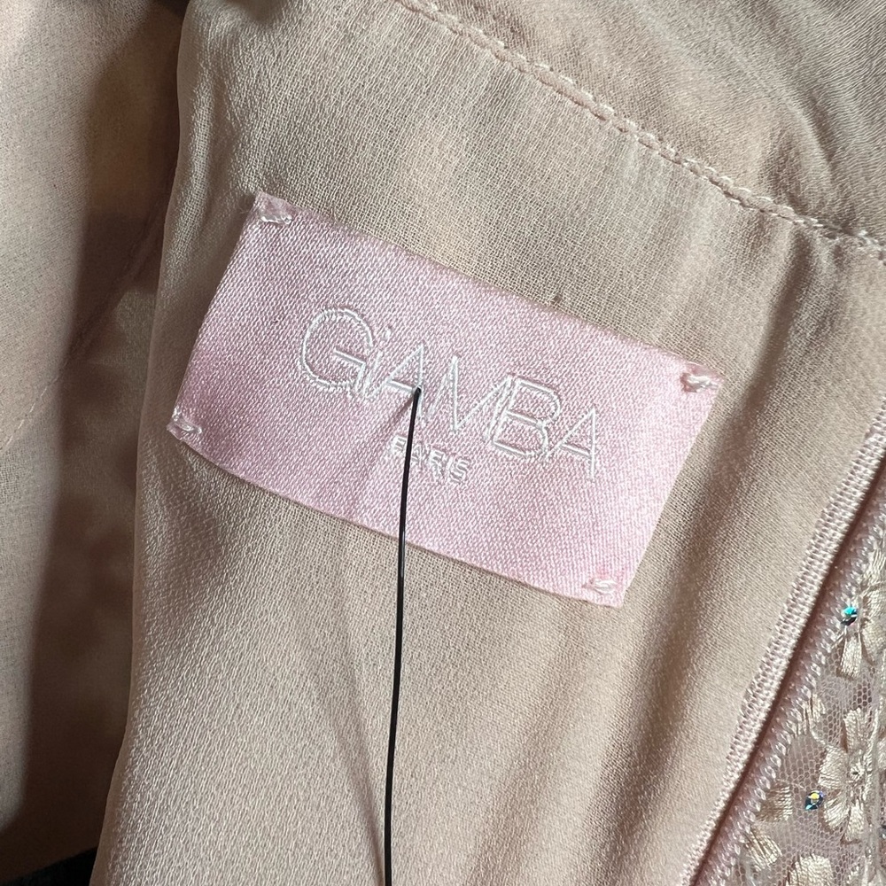 Authentic Giamba Paris pink floral embroidered dress - Picture 16 of 16